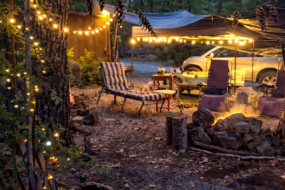 One of our RV sites here at Oak & Loon Campground